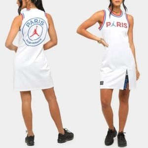 Jordan x Paris Saint Germain Dress Hyper‎ White Nike Size XL Jersey Dress BB176